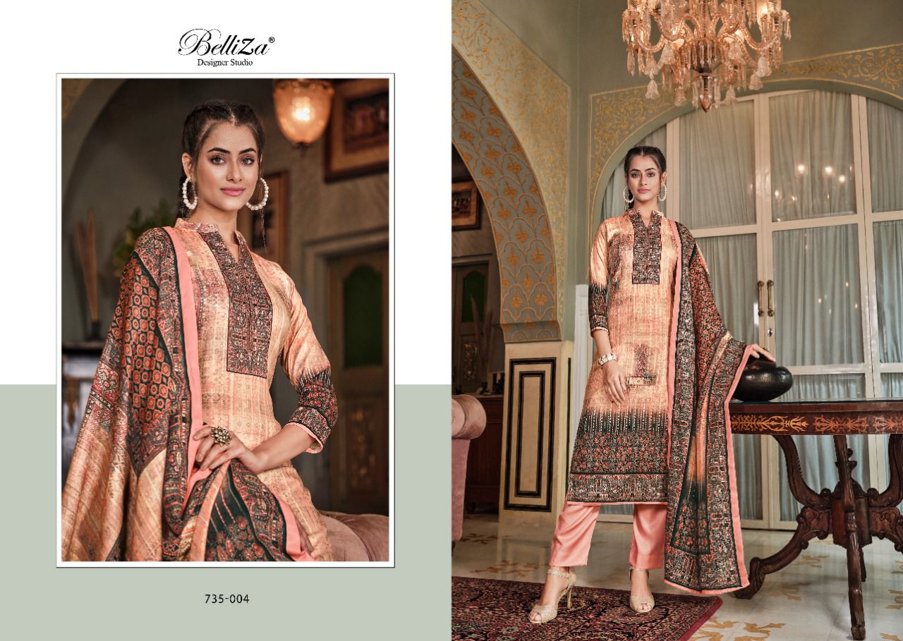 Belliza Nisarg Pashmina Ready Made Wholesale Dress Collection